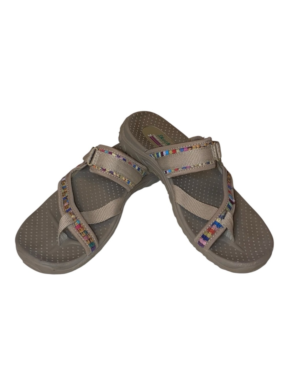 SKECHERS REGGAE-MAD SWAG Outdoor Lifestyle Athletic Sandals Tan Size 7